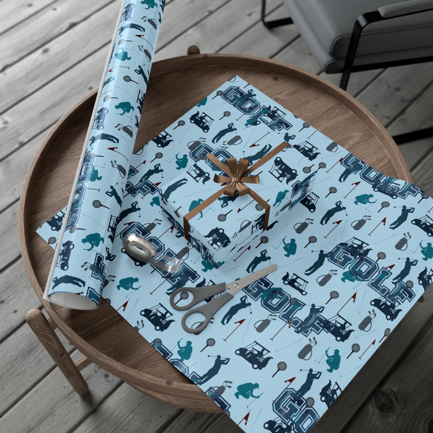 Golf Gift Wrap Paper