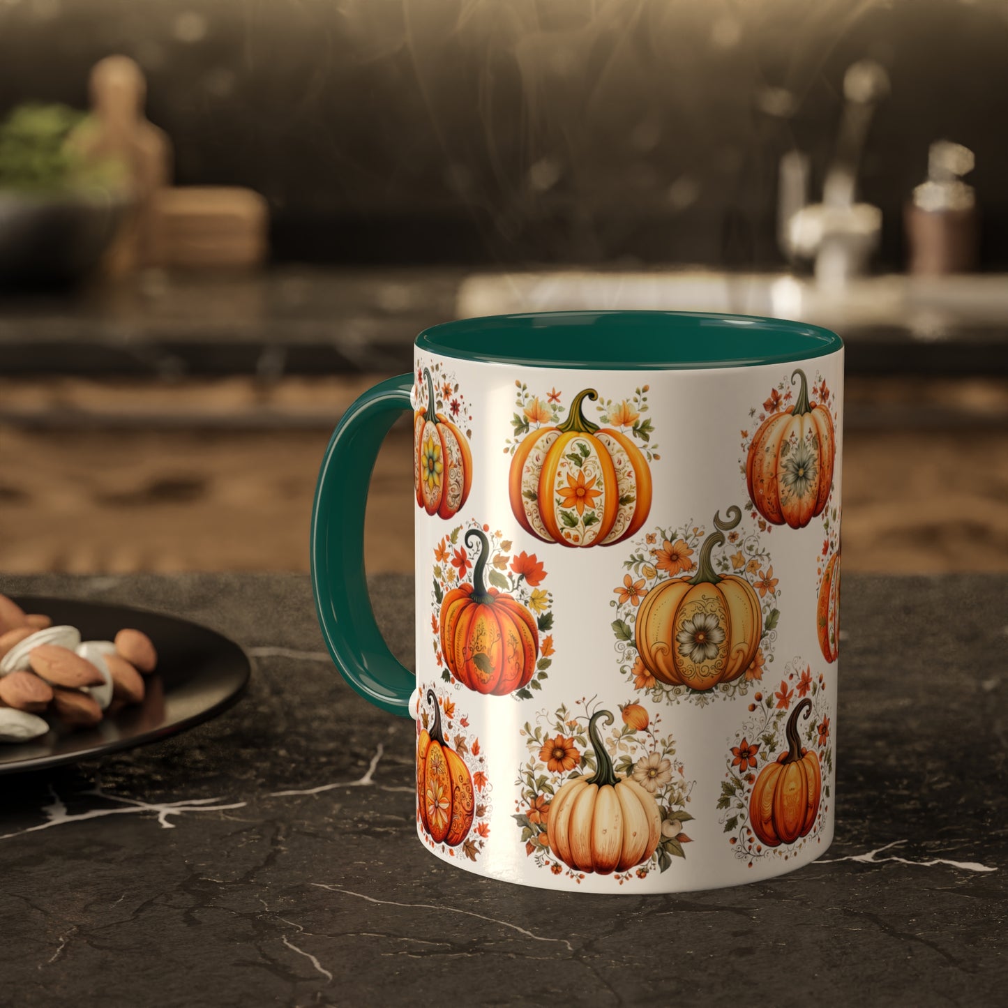 Pumpkin Coffee Mug Halloween Kitchen Decor Farmhouse Decor Halloween Coffee Mug Fall Mug Halloween Gift For Her Autumn Mug Halloween Decor