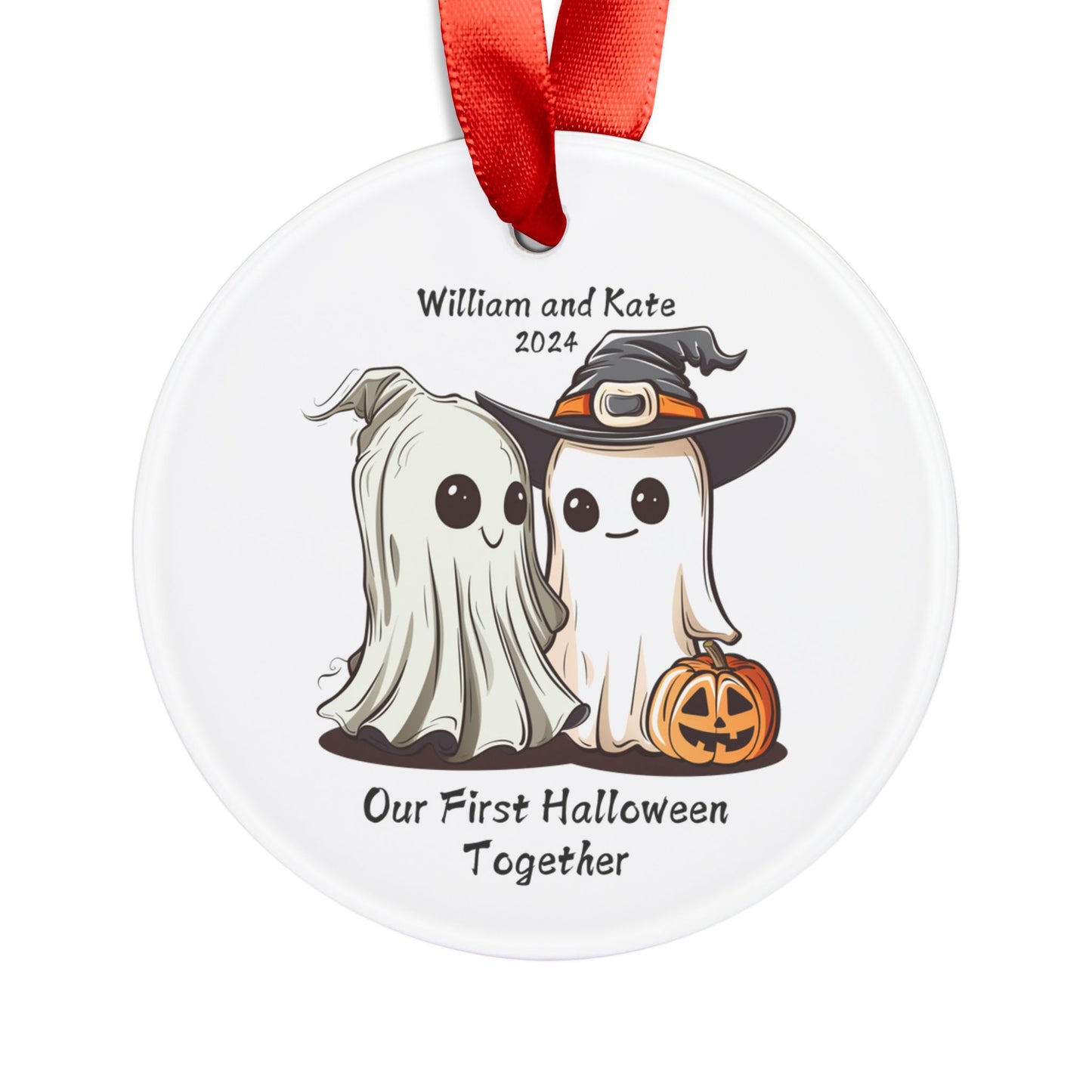 Our First Halloween Together Personalized Couple Ornament