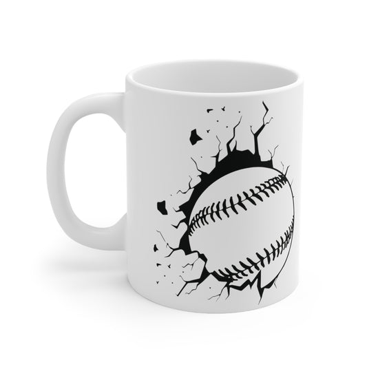 Ceramic Baseball Coffee Mug