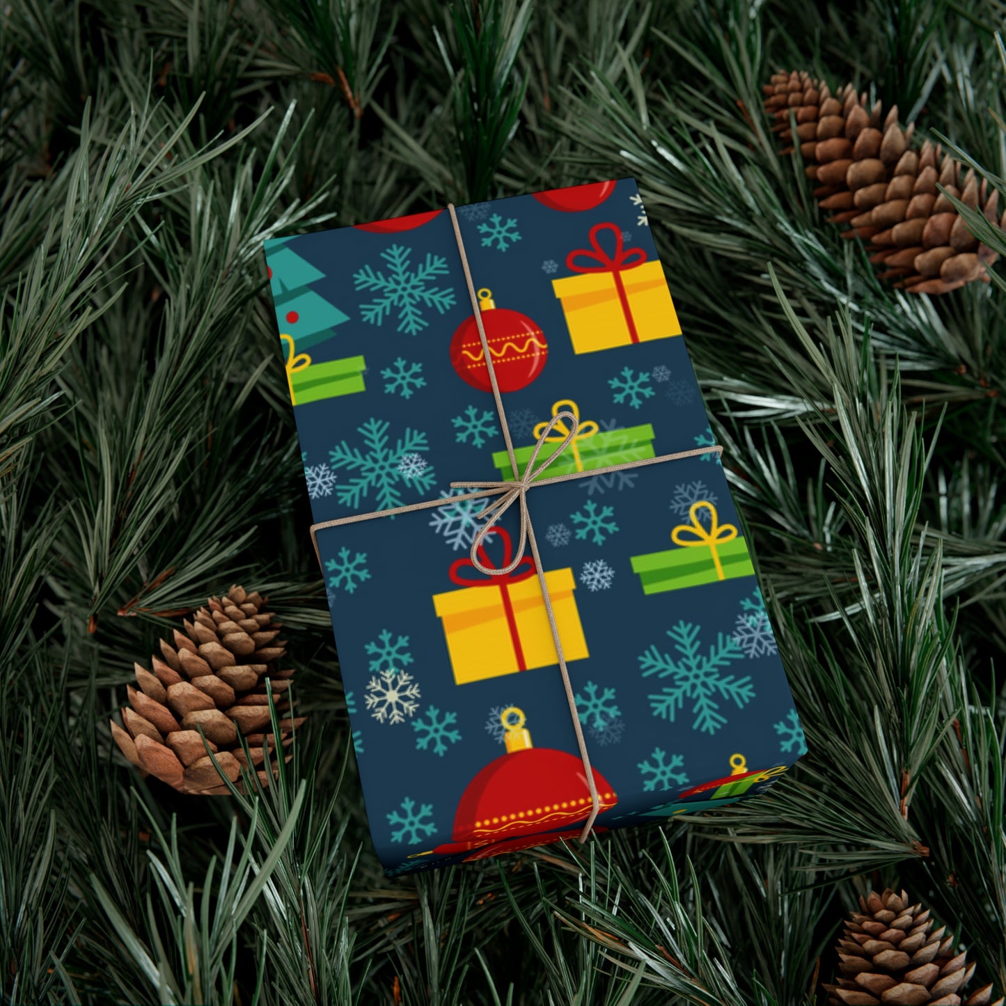 Retro Mid Century Modern Christmas Wrapping Paper