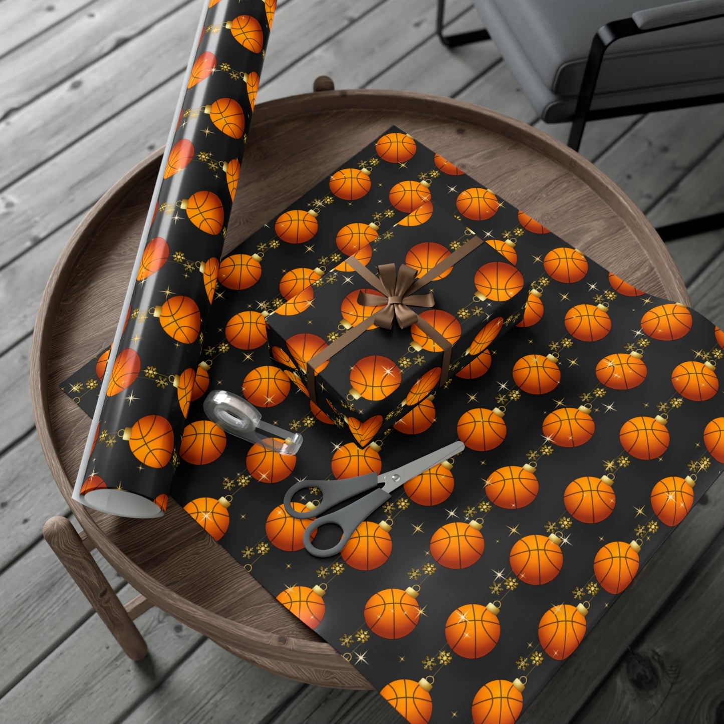 Christmas Basketball Wrapping Paper