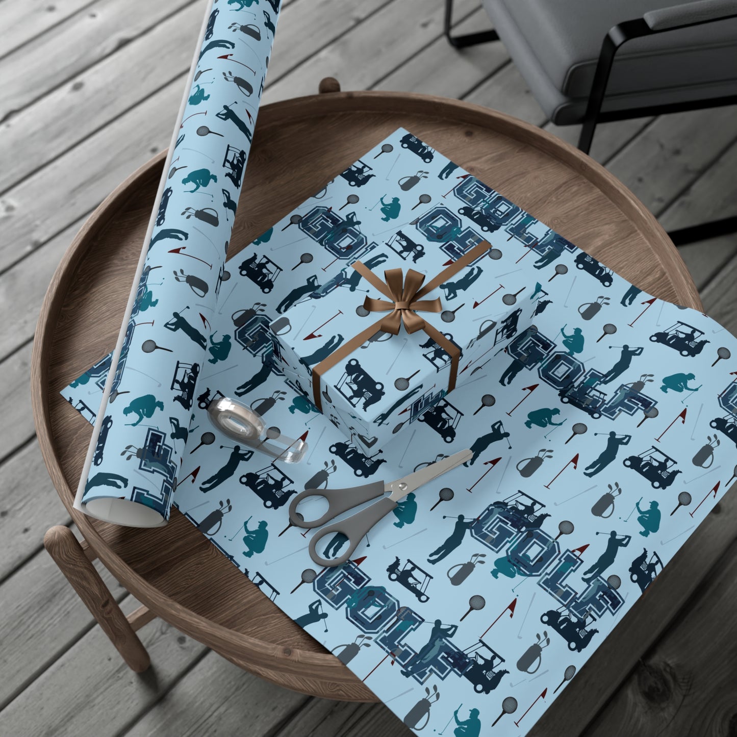 Golf Gift Wrap Paper