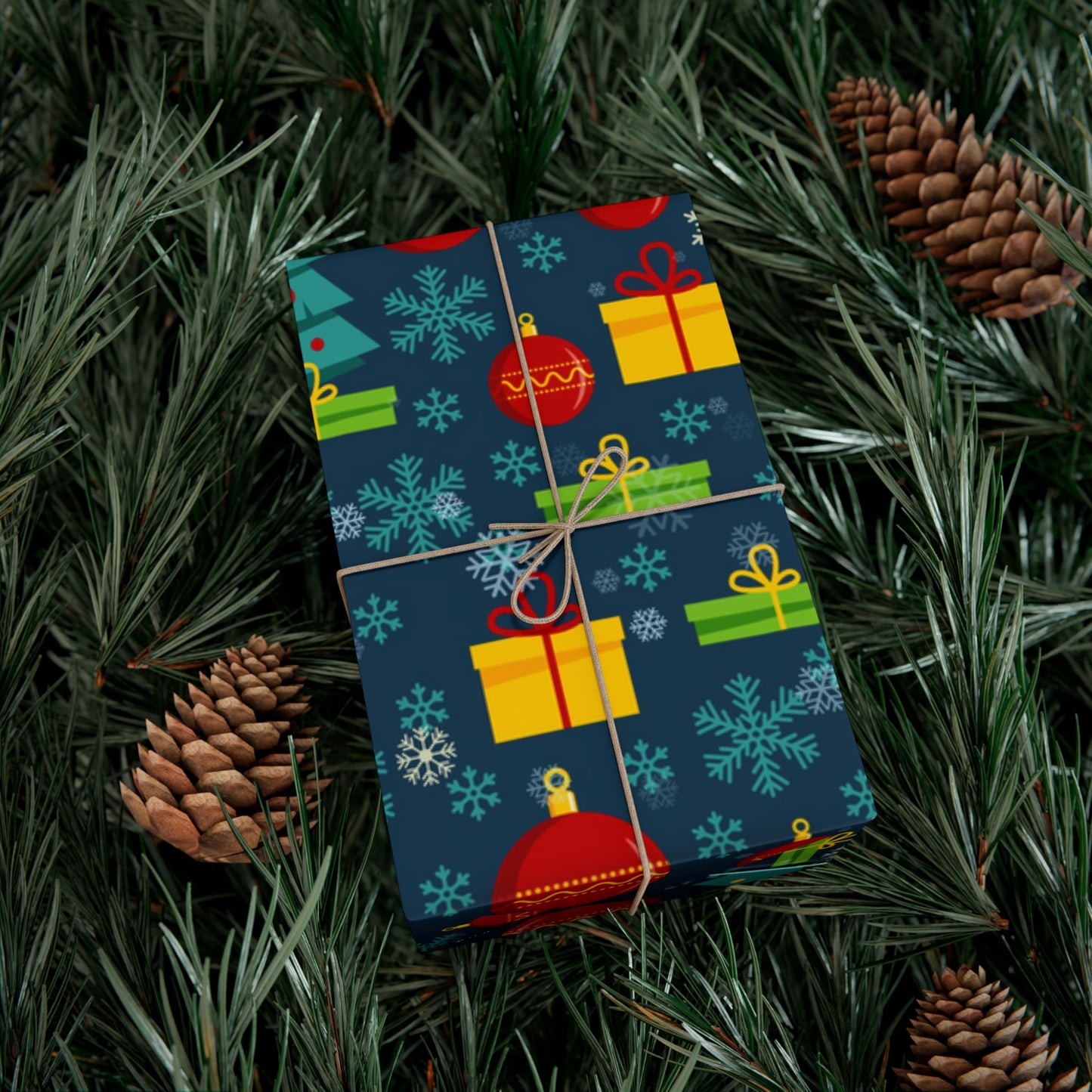 Retro Mid Century Modern Christmas Wrapping Paper