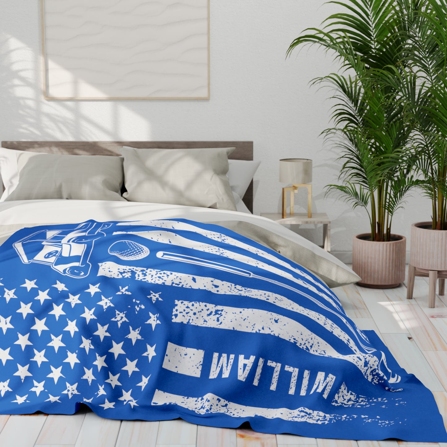 Personalized Golf Blanket Gift for Golfer