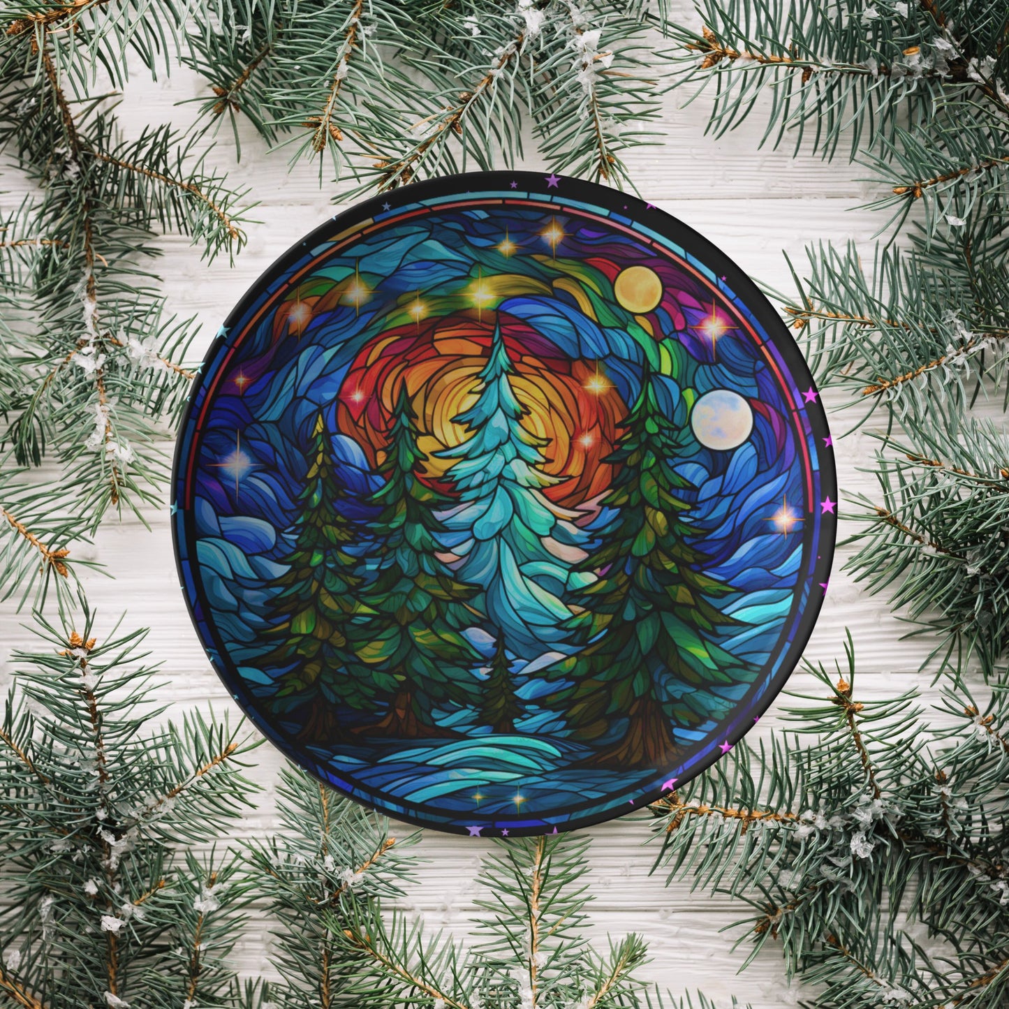 Thermosaf Polymer Plastic Christmas Dinner Plate Christmas Party Plates