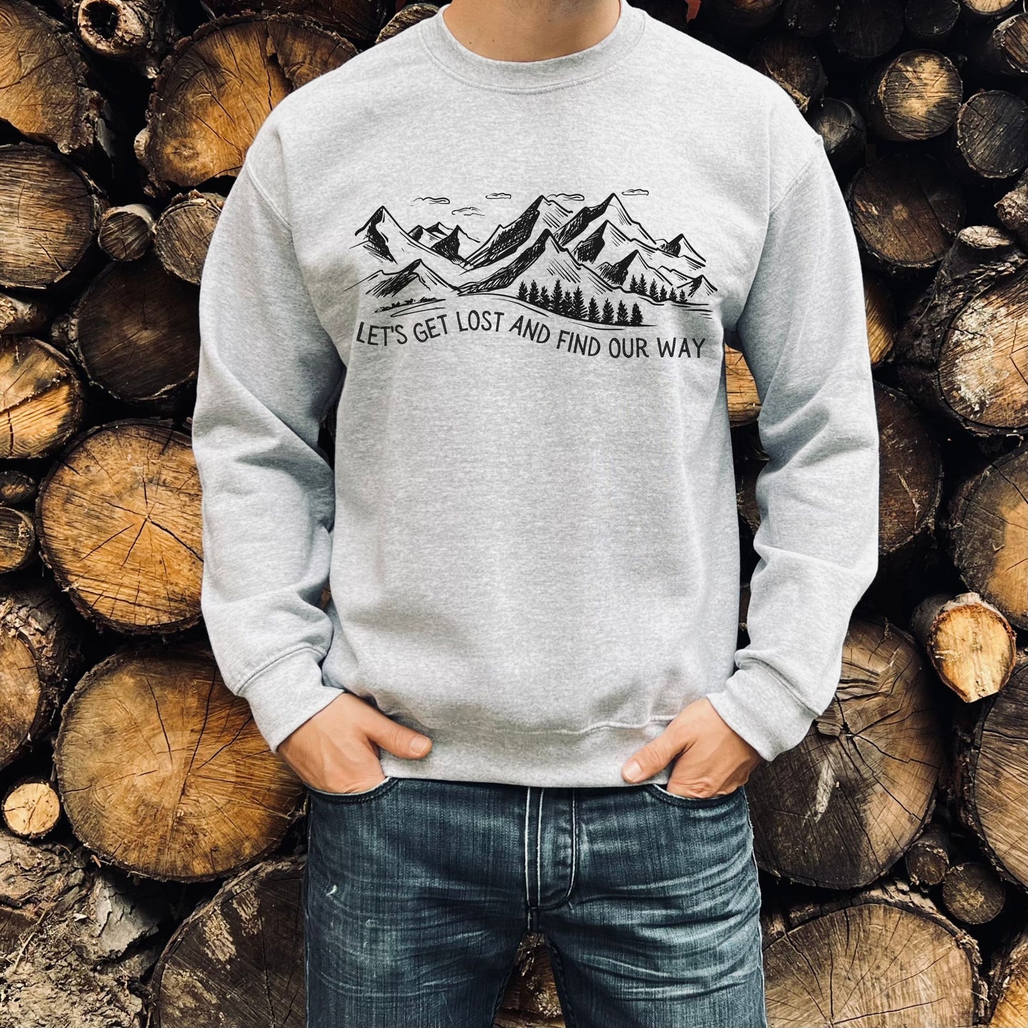Mountain Sweatshirt Nature Lover Gift Hiking Sweatshirt