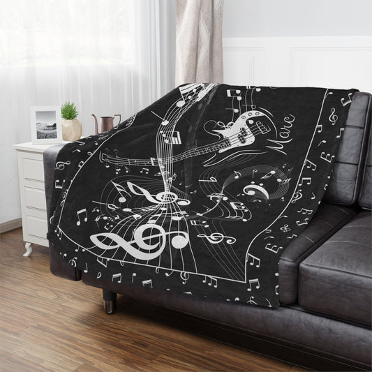 Personalized Guitar Blanket
