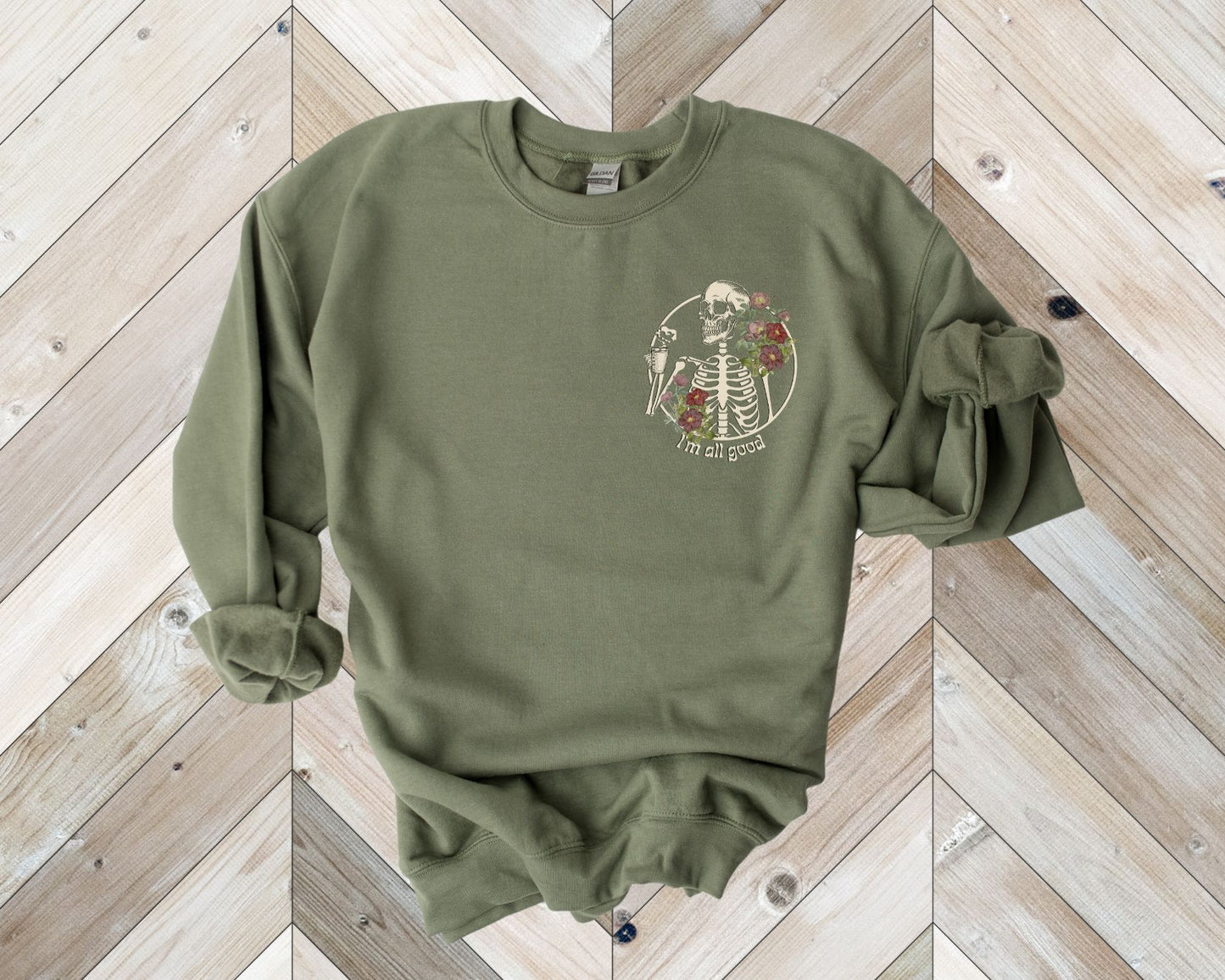 Floral Skeleton Sweatshirt