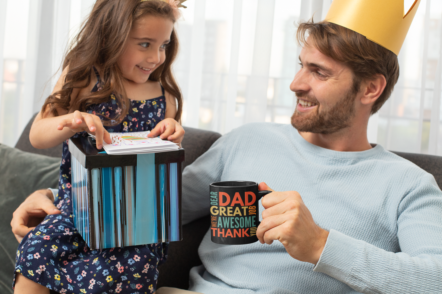 Funny Dad Mug Gift From Kids Black Ceramic Coffee Mug Stepdad Gift Sarcastic Gift From Son Fathers Day Gift From Daughter Birthday Gift for Him