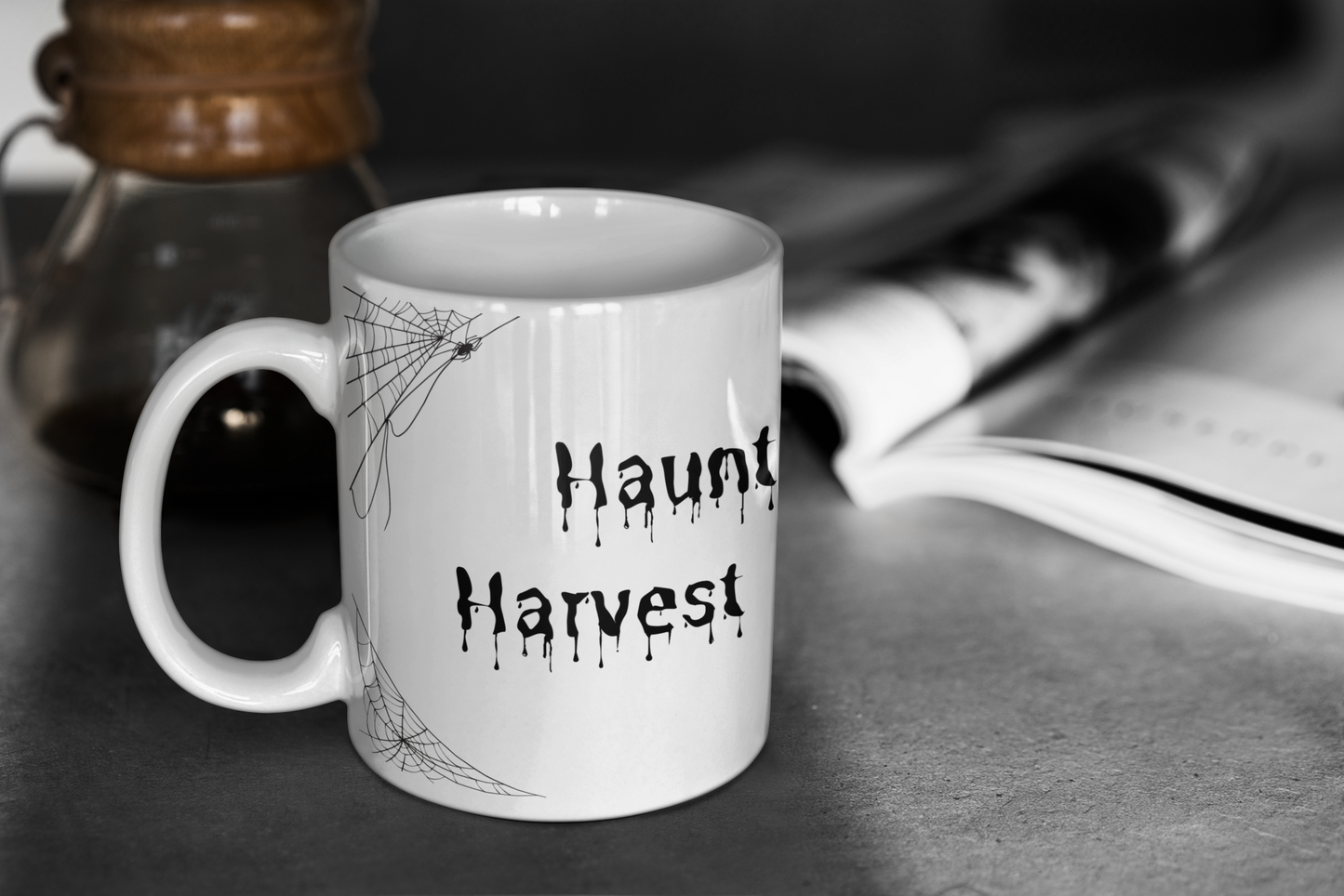 Spooky Jack O Lantern Haunted Halloween Mug