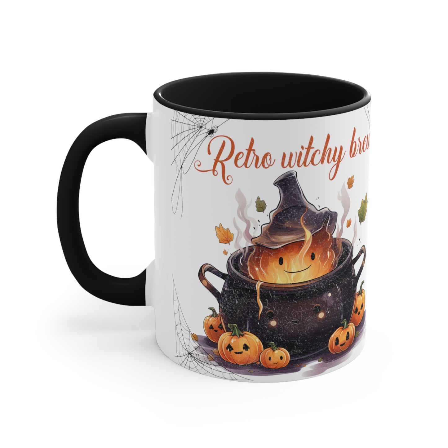 Retro Halloween Coffee Mug Spooky Season Mug Witchy Mug Halloween Gift Idea Halloween Spider Web Mug Retro Pumpkin Mug Halloween Kitchen
