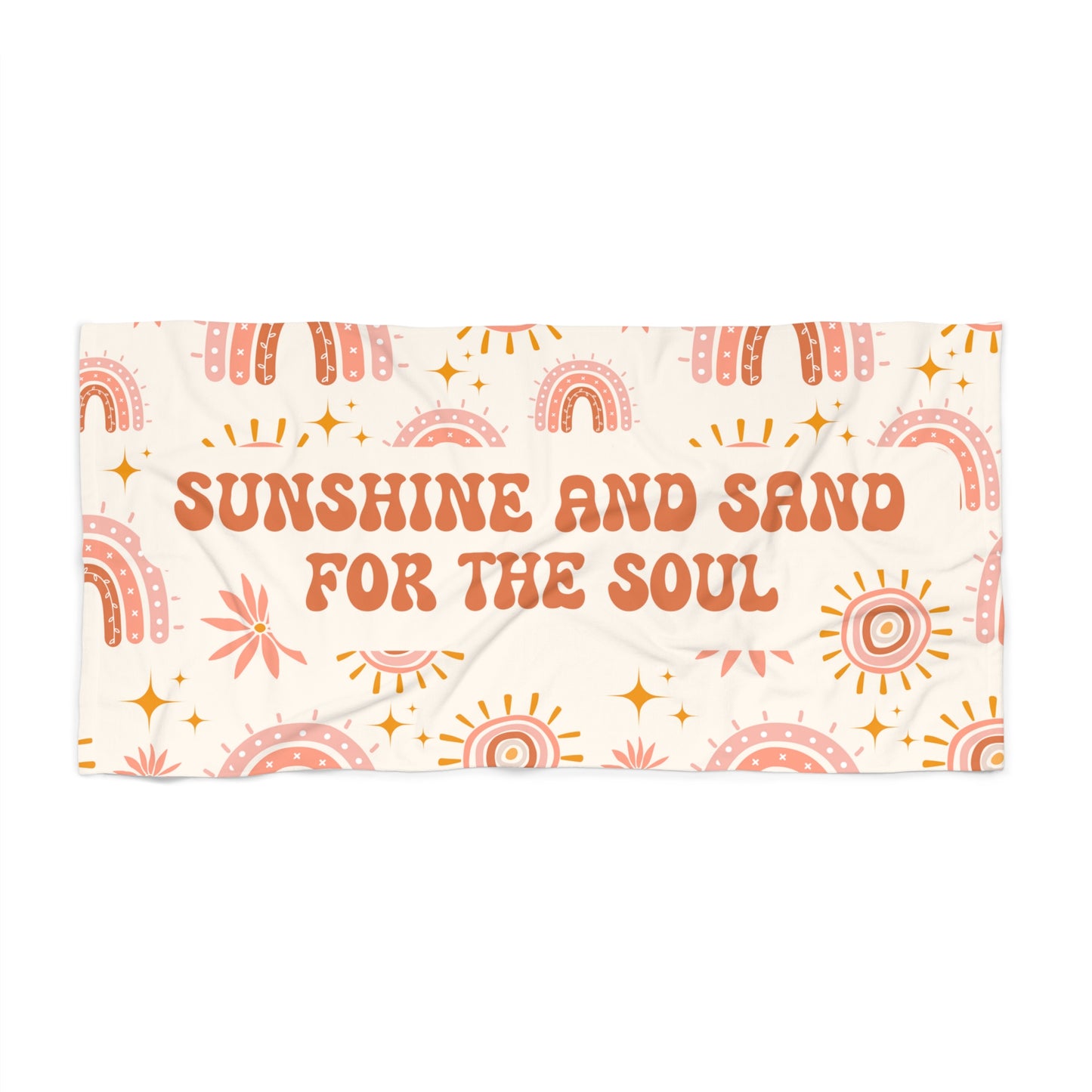 Boho Beach Towel Gift for Her Rainbow Towel Pastel Summer Towel Beach Lover Gift Pool Towel Summer Vacation Towel Large Beach Towel
