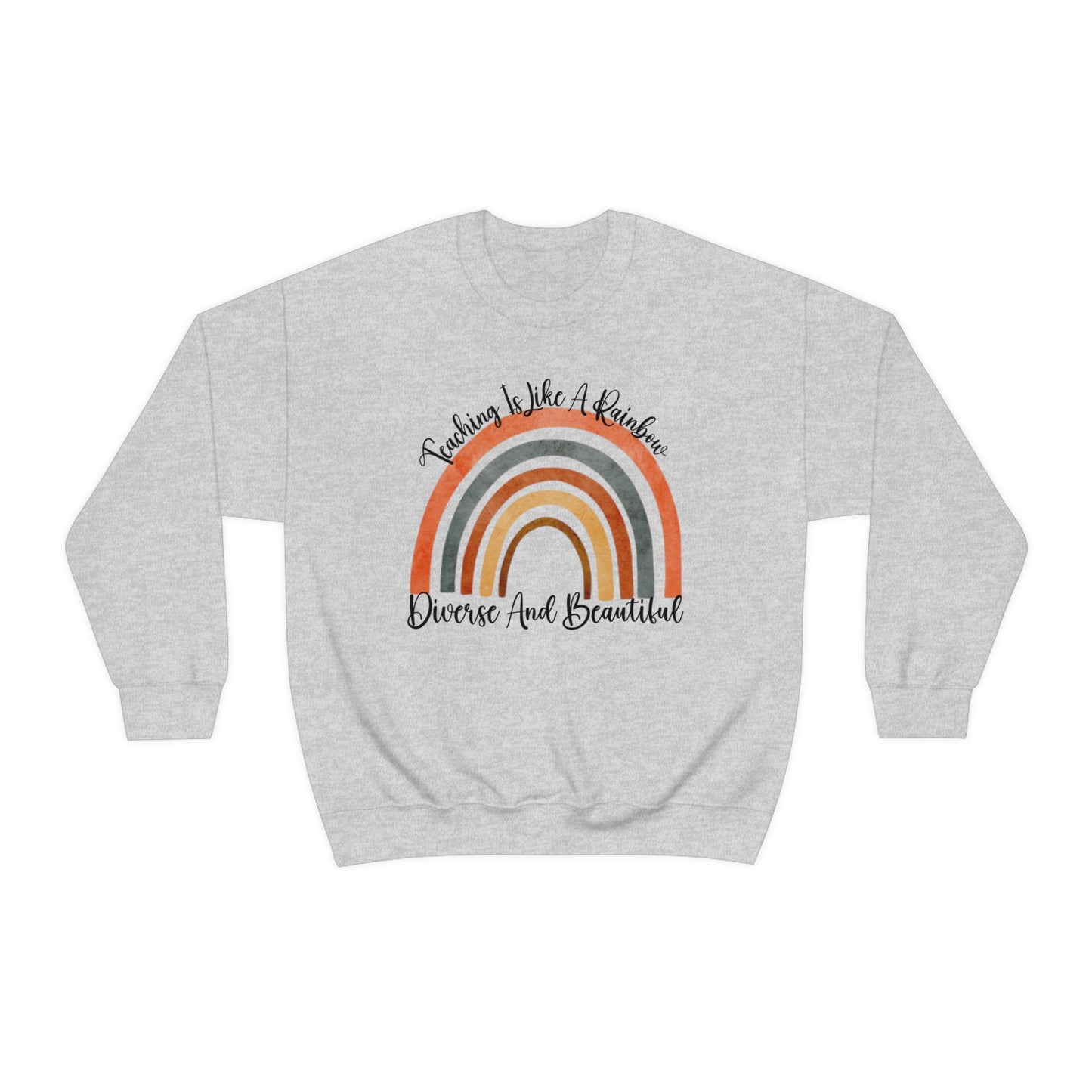Boho Rainbow Sweatshirt Back to School Teacher Sweatshirt Gift for New Teacher Inspiring Educator Shirt Teacher Appreciation Gift For Her