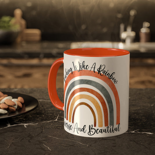 Teacher Rainbow Mug Teaching Coffee Mug Gift For Teacher Appreciation Gifts Teacher Gift Ideas Teaching Thank You Gift School Mug For Her