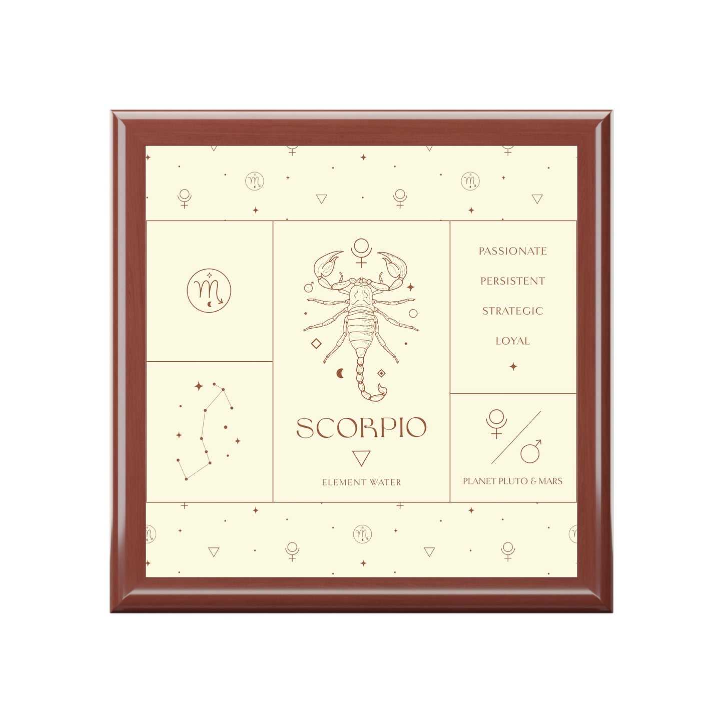 Scorpio Jewelry Organizer Keepsake Box