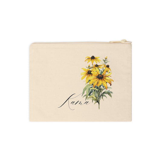 Black Eyed Susan Accessory Zipper Pouch
