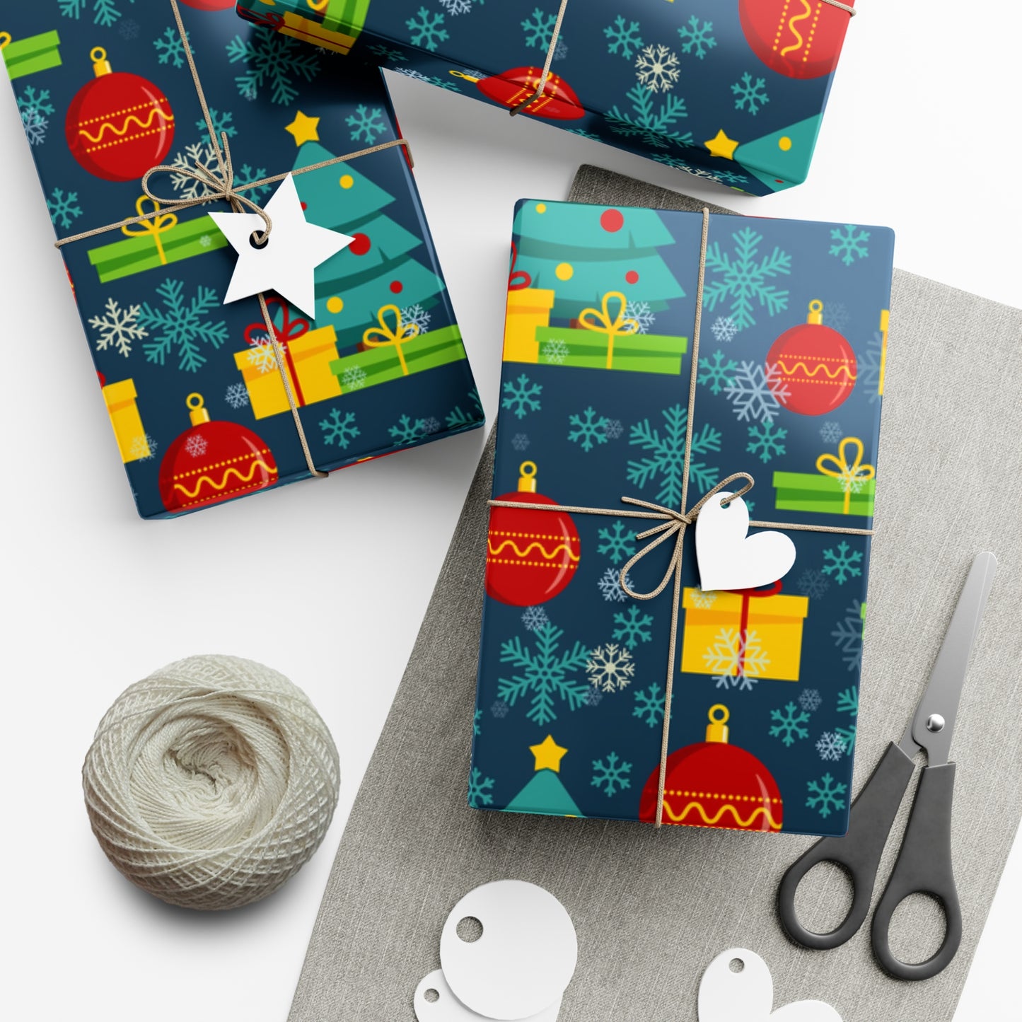 Retro Mid Century Modern Christmas Wrapping Paper