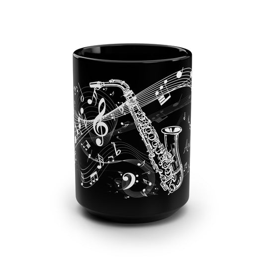 Personalized Saxophone Coffee Mug Custom Saxophonist Gift