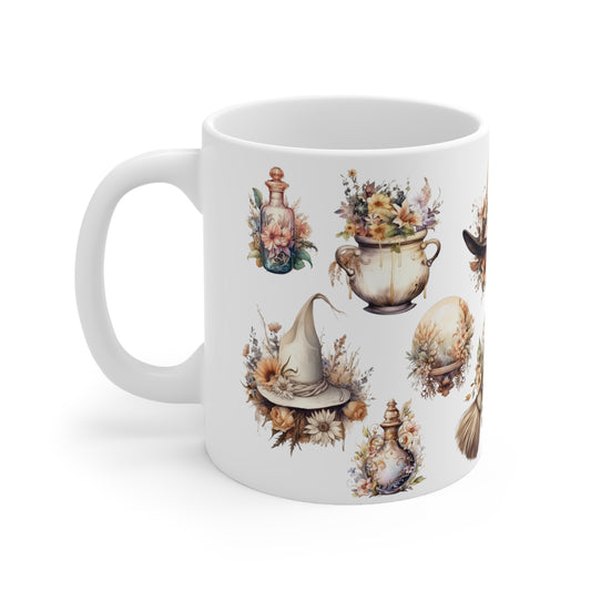 Boho Coffee Mug Halloween Kitchen Decor Witch Mug Boho Fall Decor Halloween Mug Fall Mug Halloween Gift For Her Autumn Mug Halloween Cup