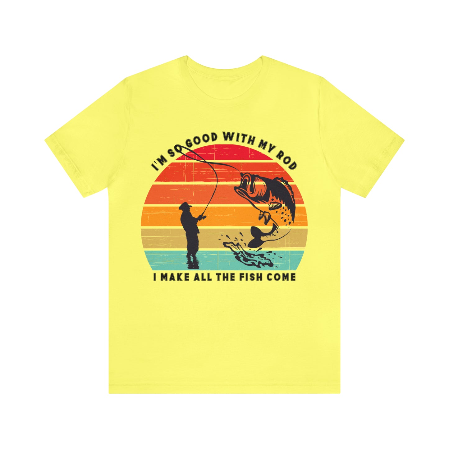 Funny Short Sleeve Fishing T-shirt for Men
