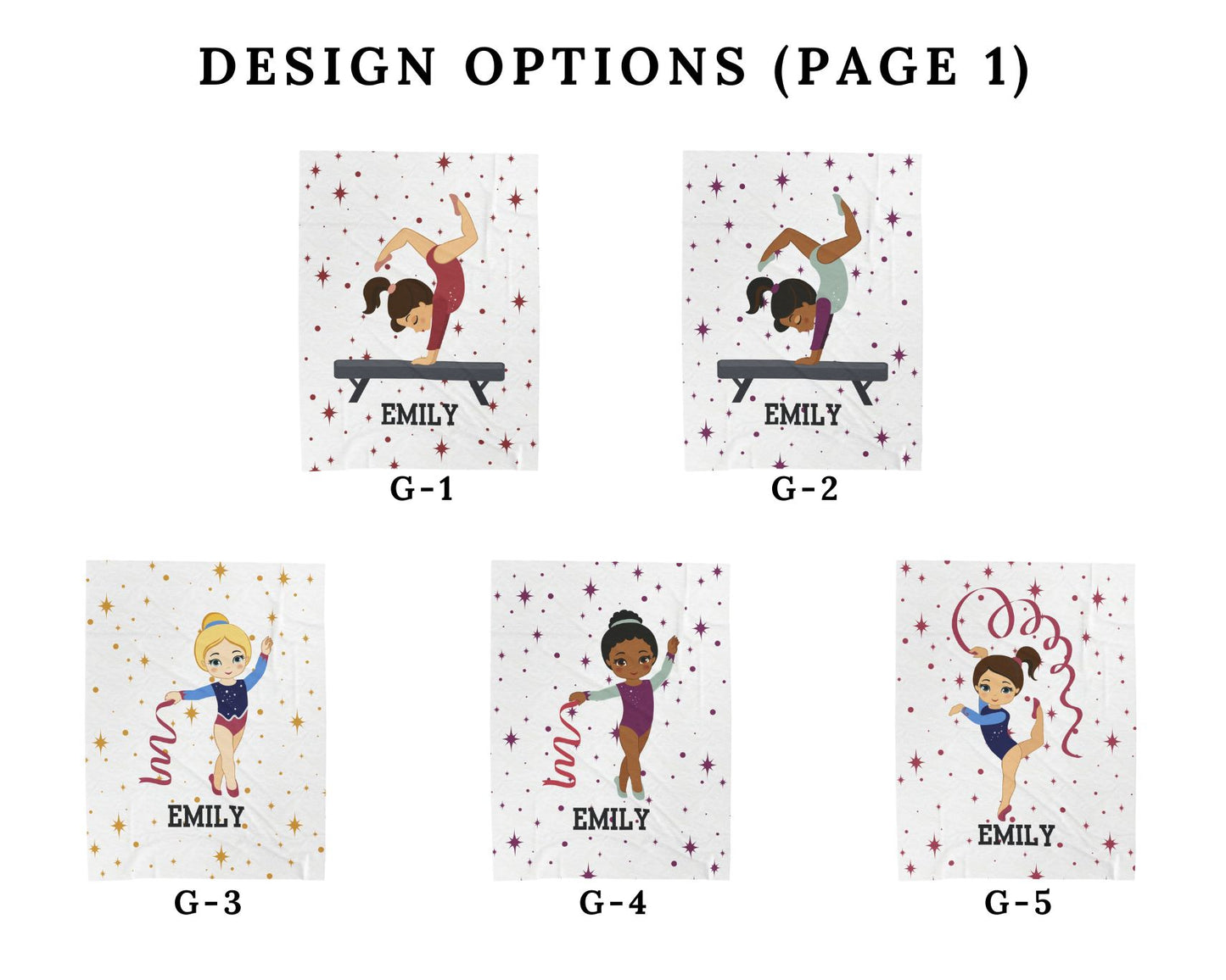 Personalized Gymnast Blanket Gymnastics Gifts For Girls