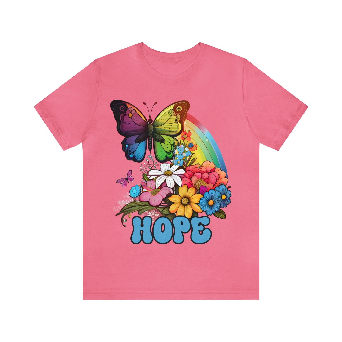 Retro Butterfly Shirt Gift For Her Rainbow Shirt Gift For Daughter Butterfly T Shirt Mom Gift Colorful Butterfly Hope Shirt Gift For Friend