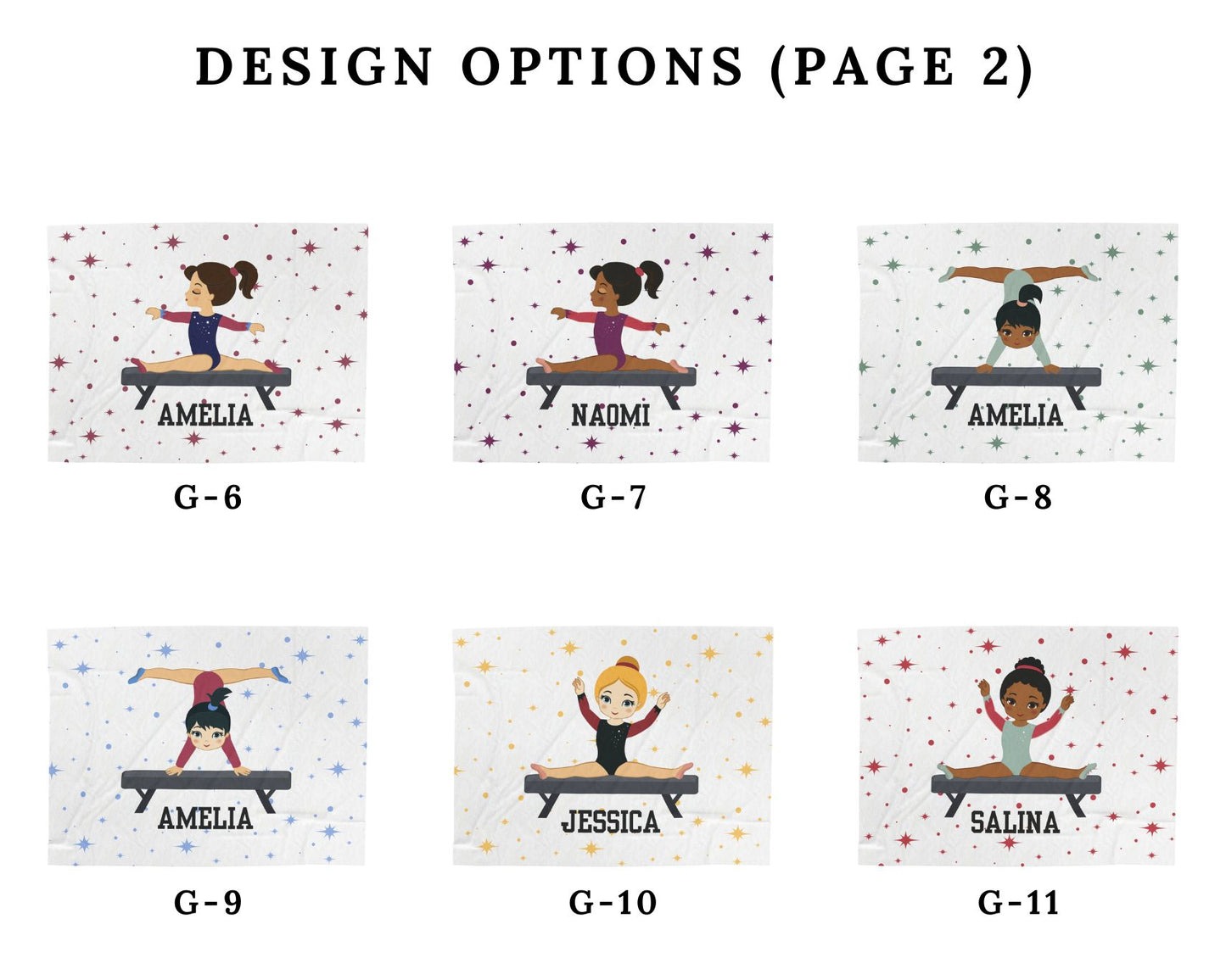 Personalized Gymnast Blanket Gymnastics Gifts For Girls