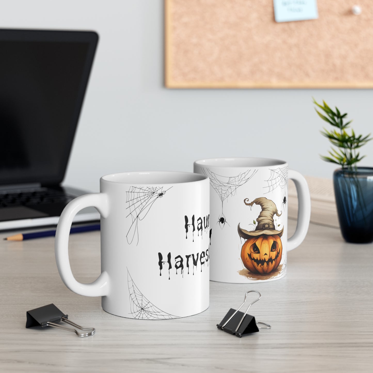 Spooky Jack O Lantern Haunted Halloween Mug