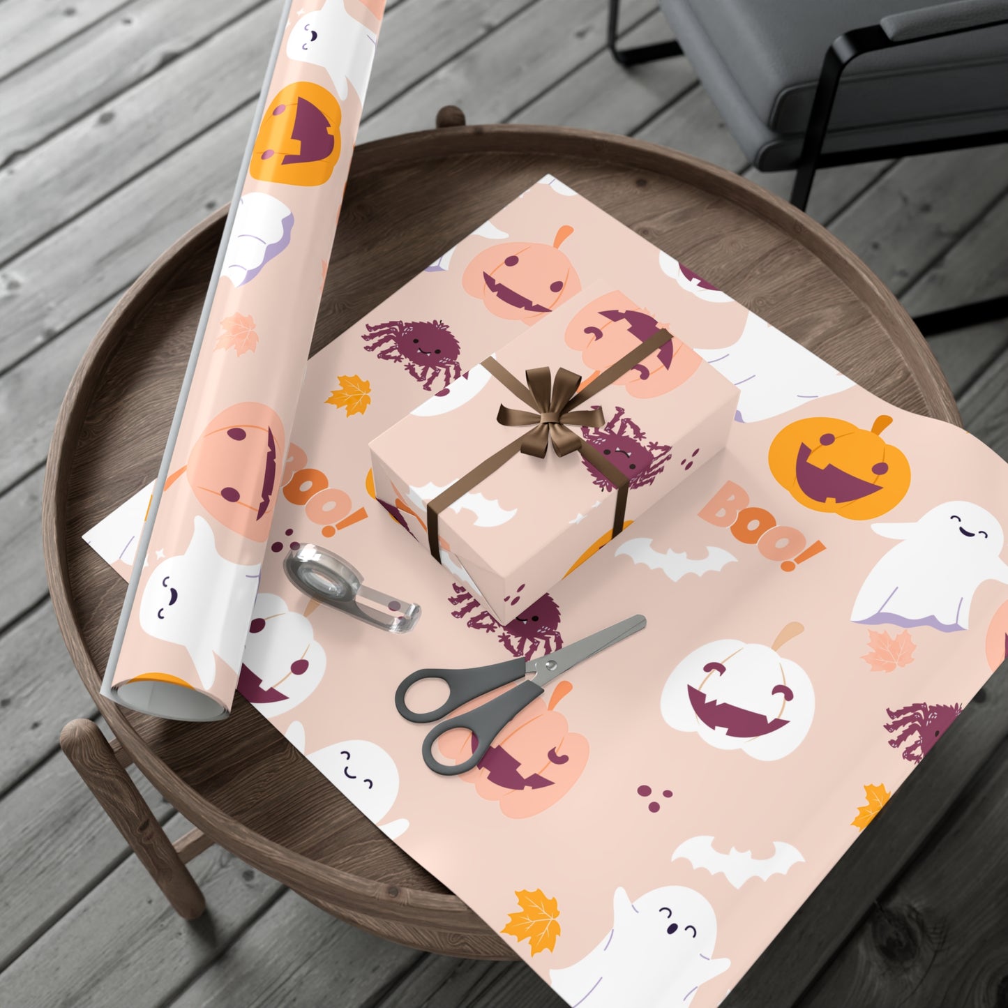 Cute Halloween Gift Wrapping Paper