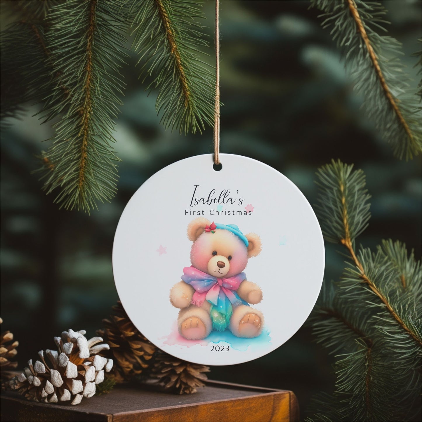 Baby First Christmas Ornament Personalized