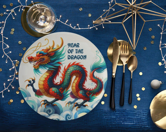 Year of The Dragon Bone China Plate