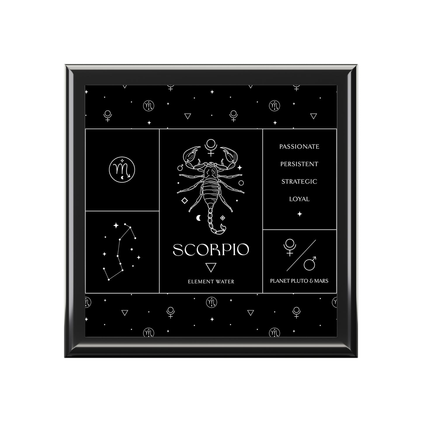 Scorpio Jewelry Organizer Keepsake Box