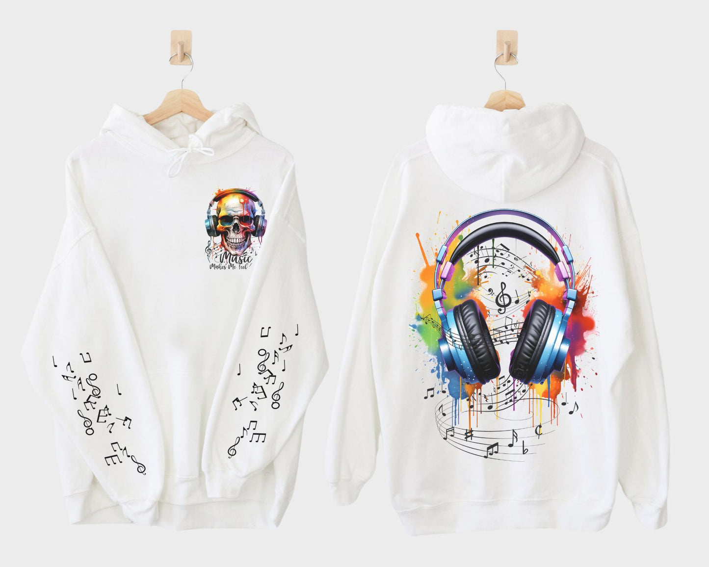Music Hoodie Skeleton Hooded Sweatshirt