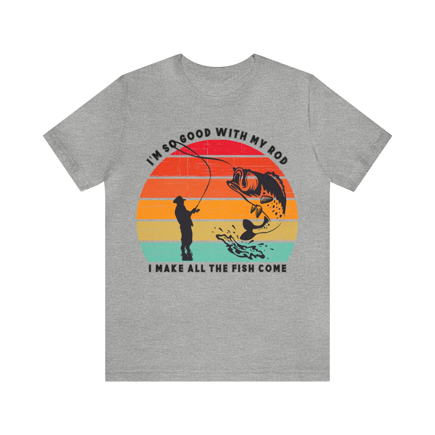 Funny Short Sleeve Fishing T-shirt for Men