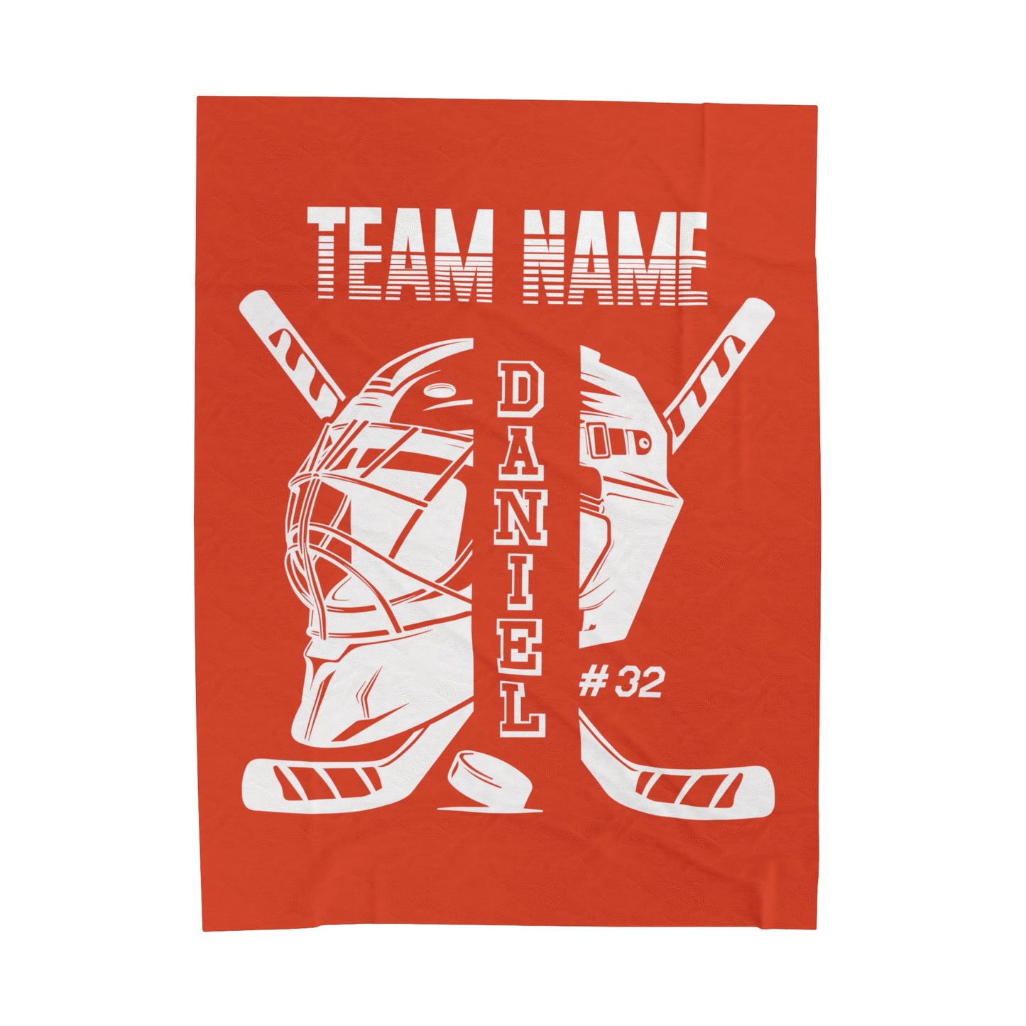 Personalized Hockey Blanket Custom Hockey Gift