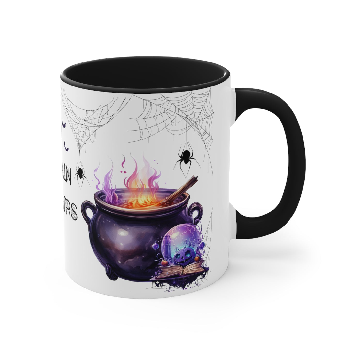 Retro Halloween Coffee Mug Funny Coffee Mug Witchy Mug Halloween Cauldron Mug Halloween Spider Web Mug Halloween Bat Mug Halloween Kitchen