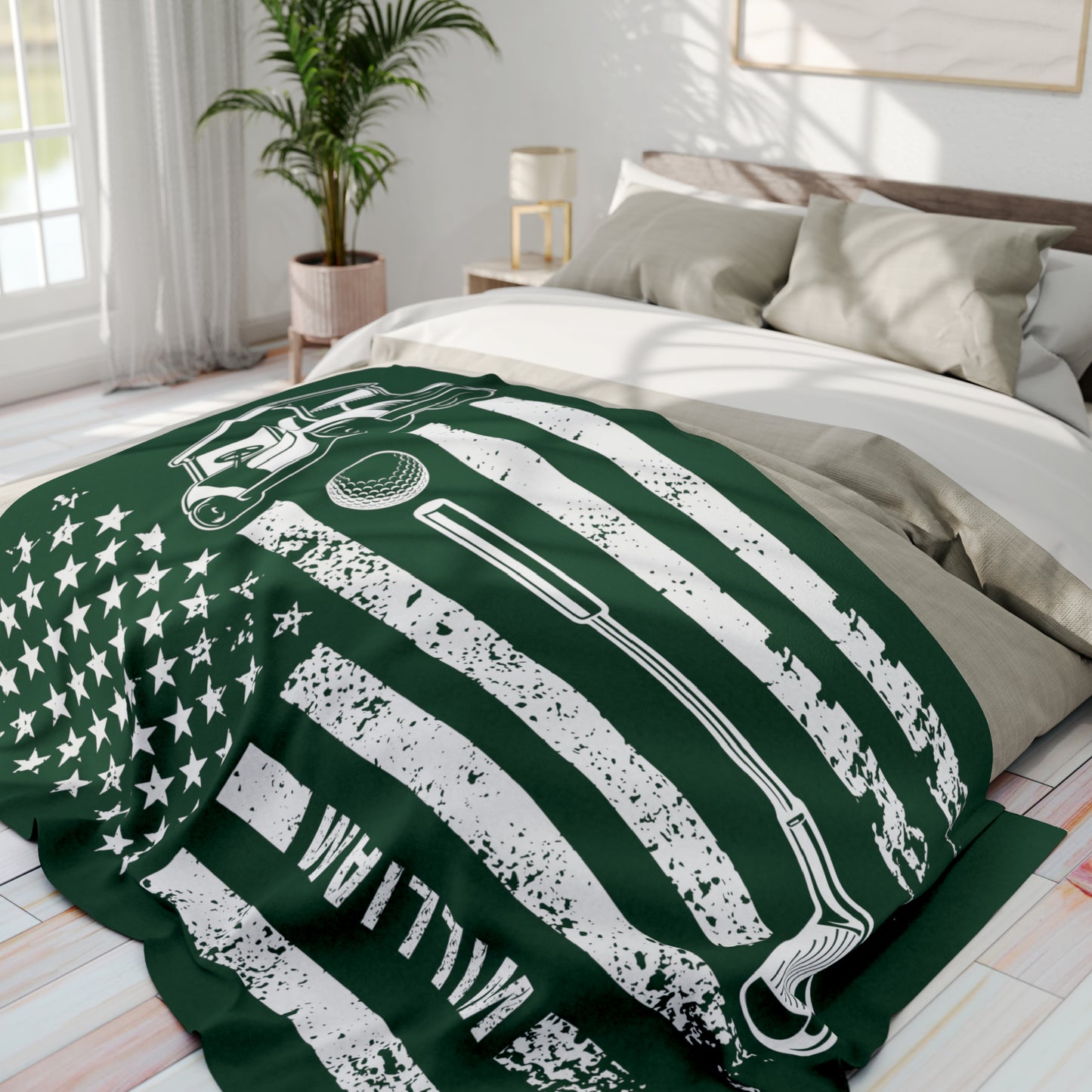 Personalized Golf Blanket Gift for Golfer