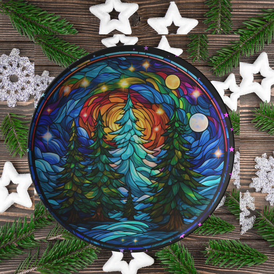 Thermosaf Polymer Plastic Christmas Dinner Plate Christmas Party Plates