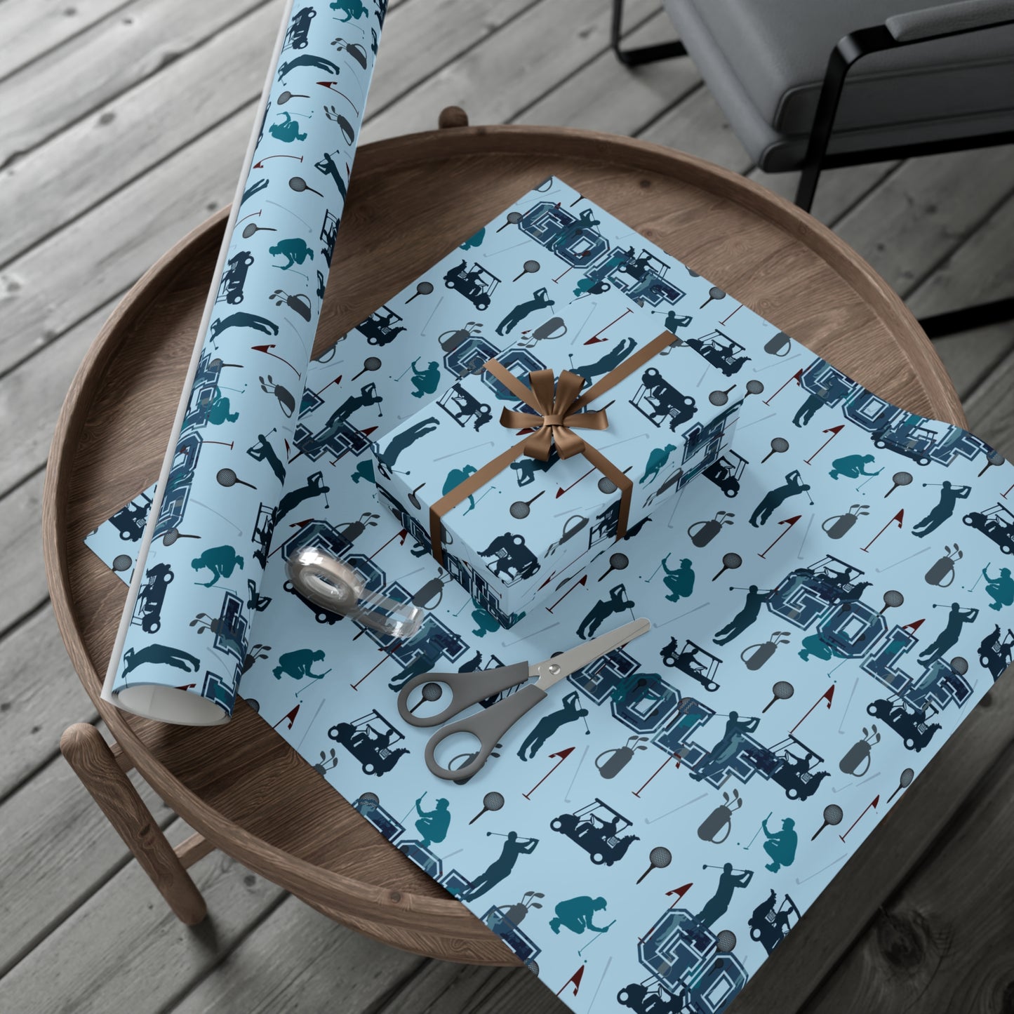 Golf Gift Wrap Paper