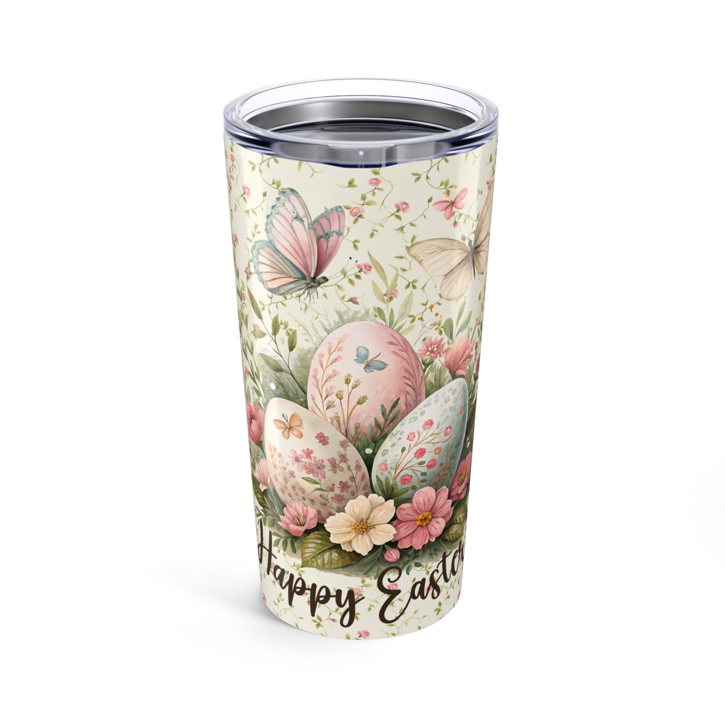 Happy Easter Floral Easter Egg Tumbler