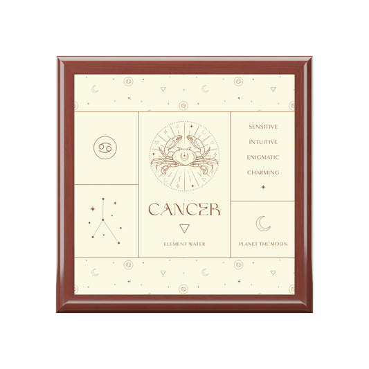 Cancer Jewelry Organizer Keepsake Box