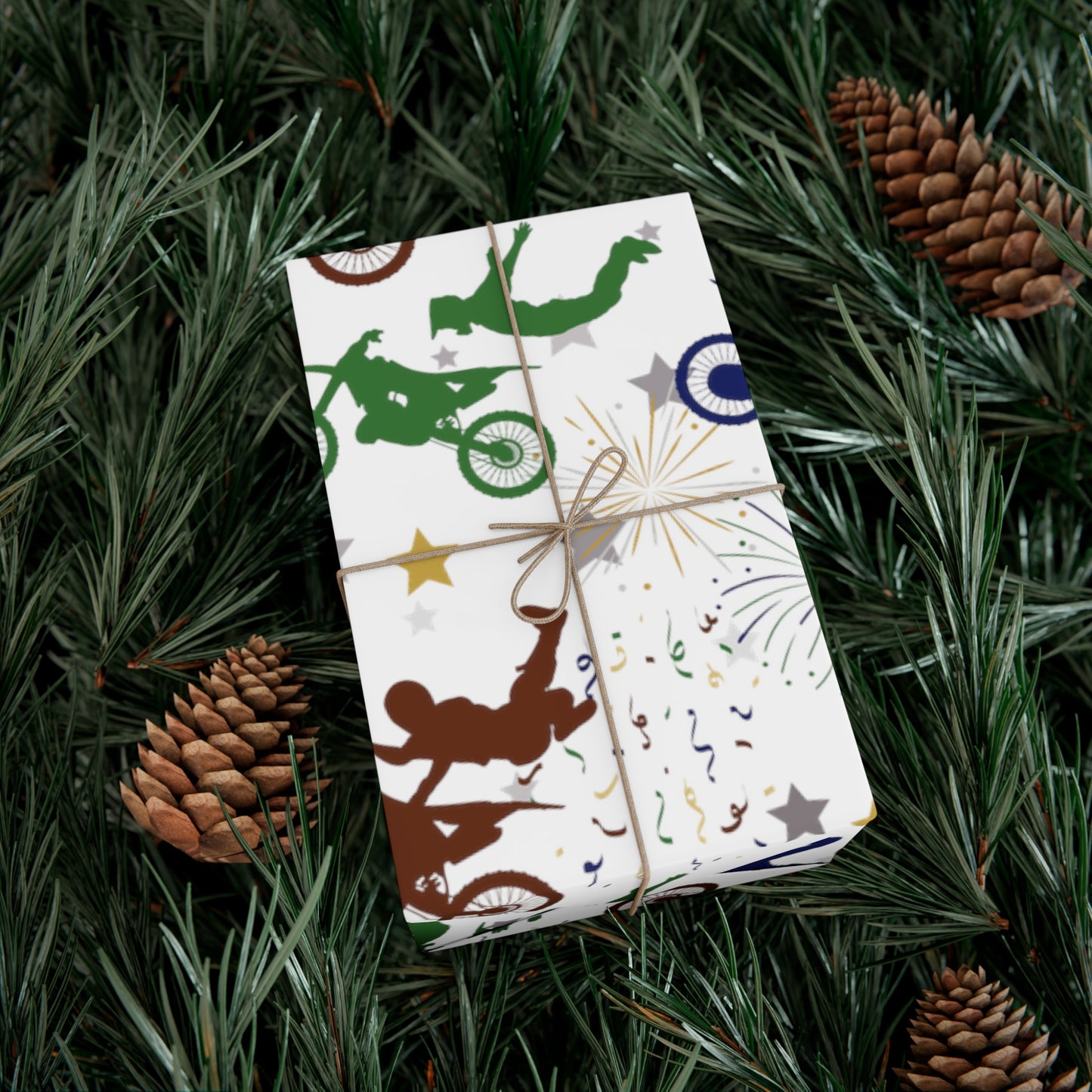 Dirtbike Wrapping Paper Roll Dirtbike Rider Gift Wrap