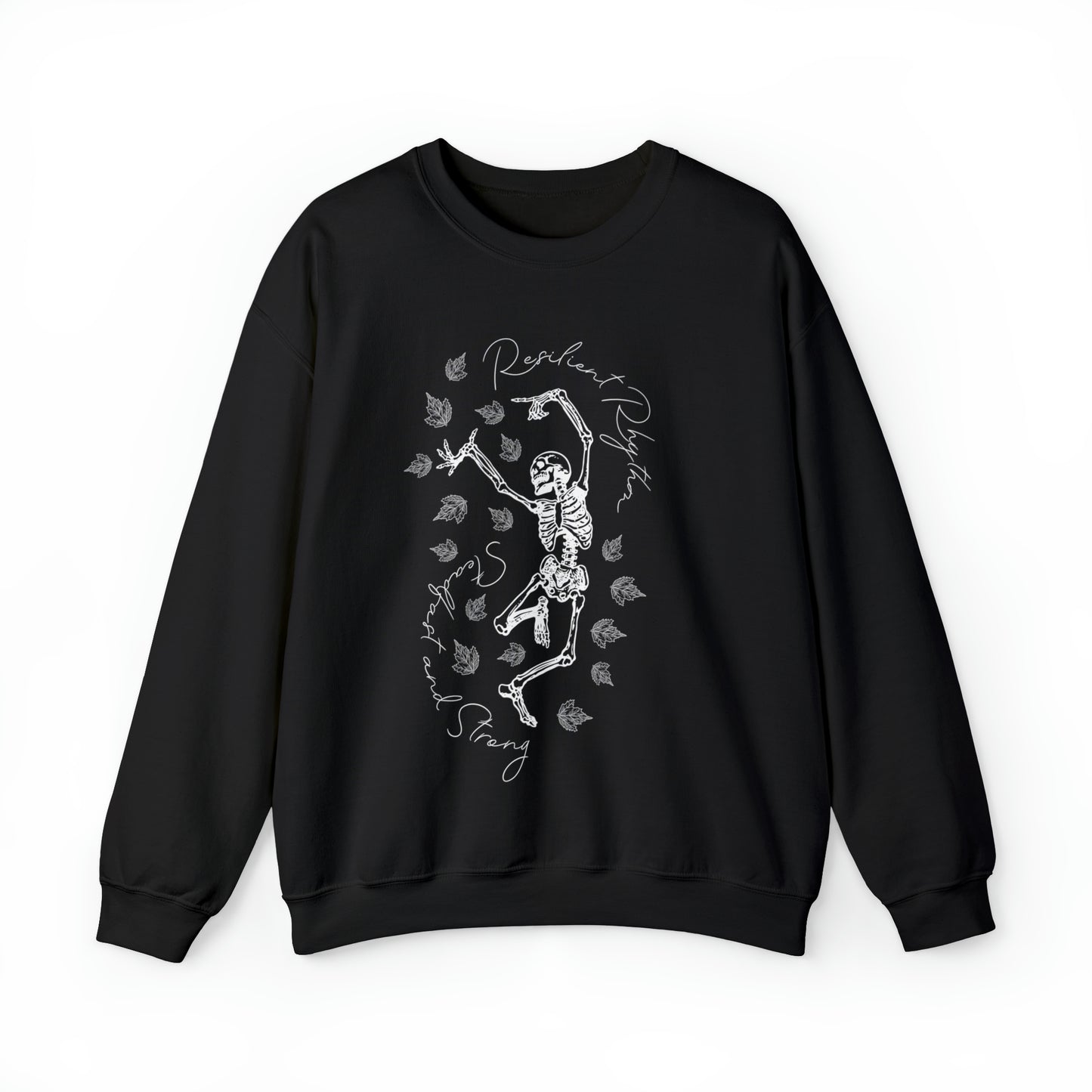 Halloween Dancing Skeleton Sweatshirt, Women Inspirational Shirt Halloween Shirt Cute Fall Sweatshirt Graphic T-Shirt Ladies Halloween Shirt