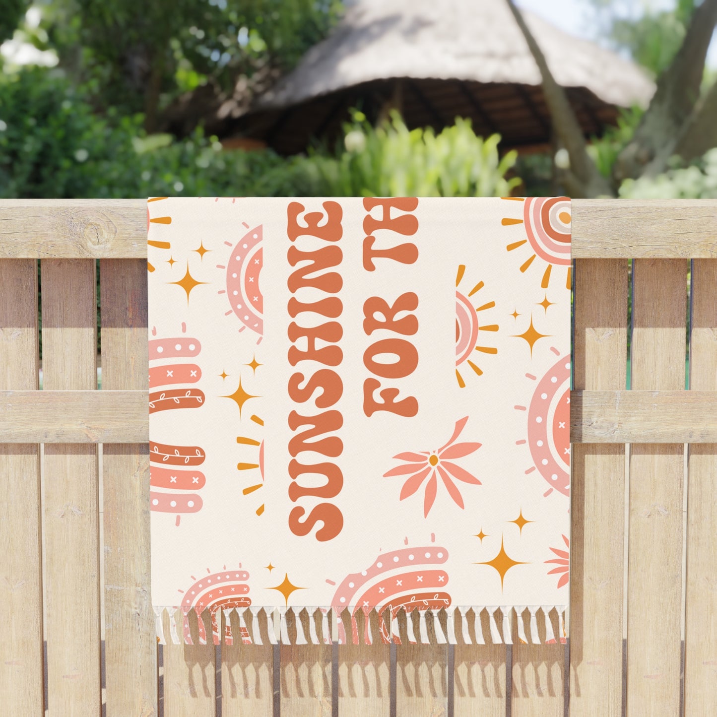 Boho Beach Cloth Gift for Her Rainbow Towel Pastel Summer Towel Beach Lover Gift Pool Towel Summer Vacation Towel Large Beach Towel