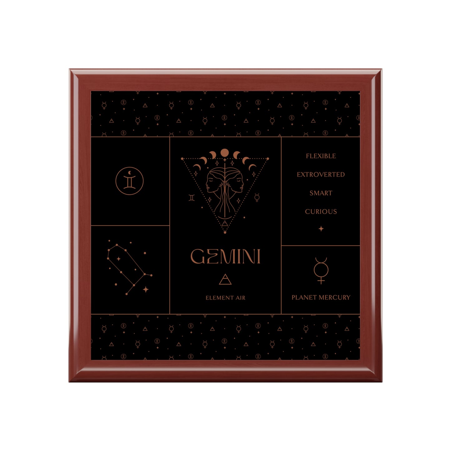 Gemini Jewelry Organizer Keepsake Box