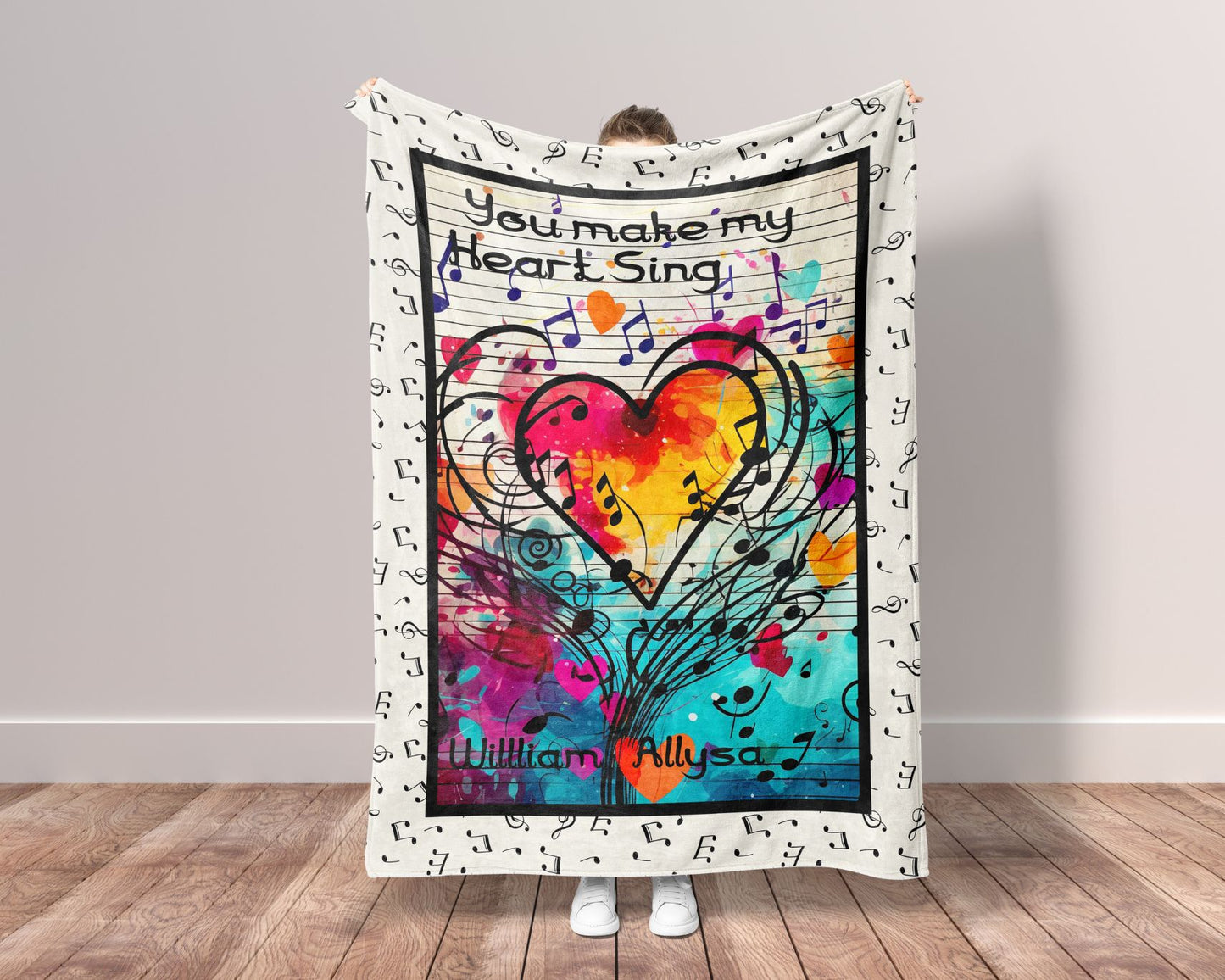Custom Couple Blanket Personalized Gift For Couples