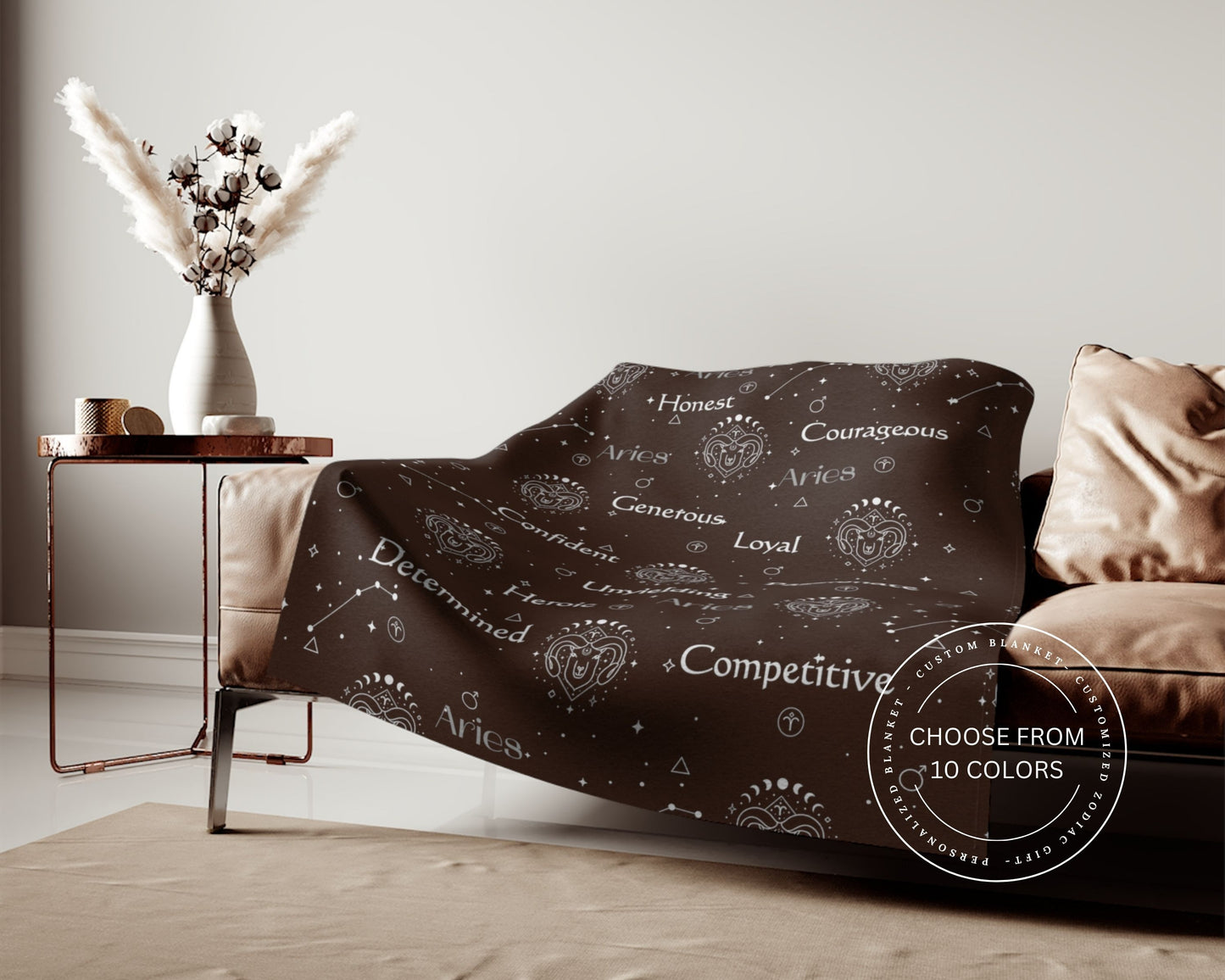 Aries Zodiac Blanket