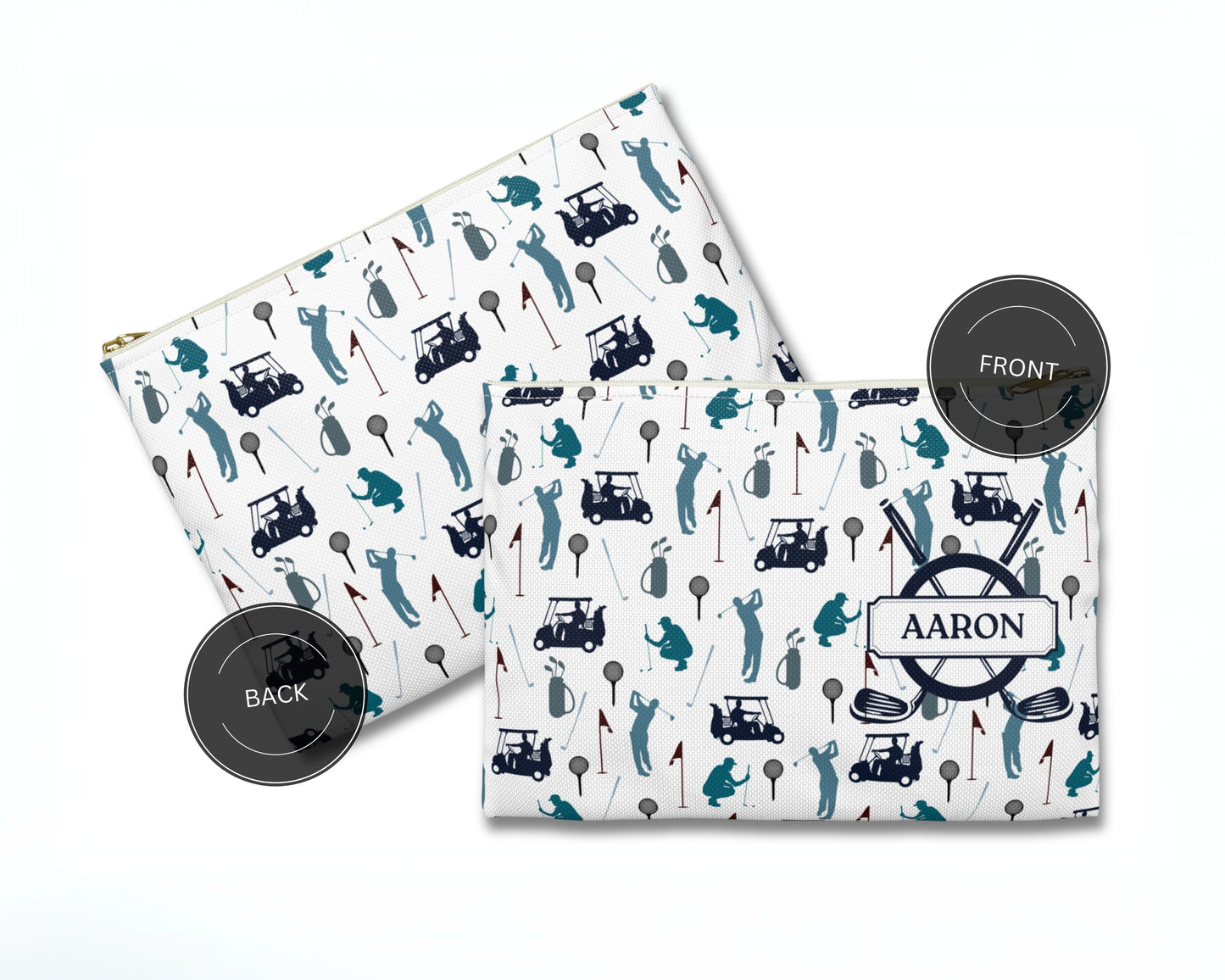 Personalized Golf Zipper Case