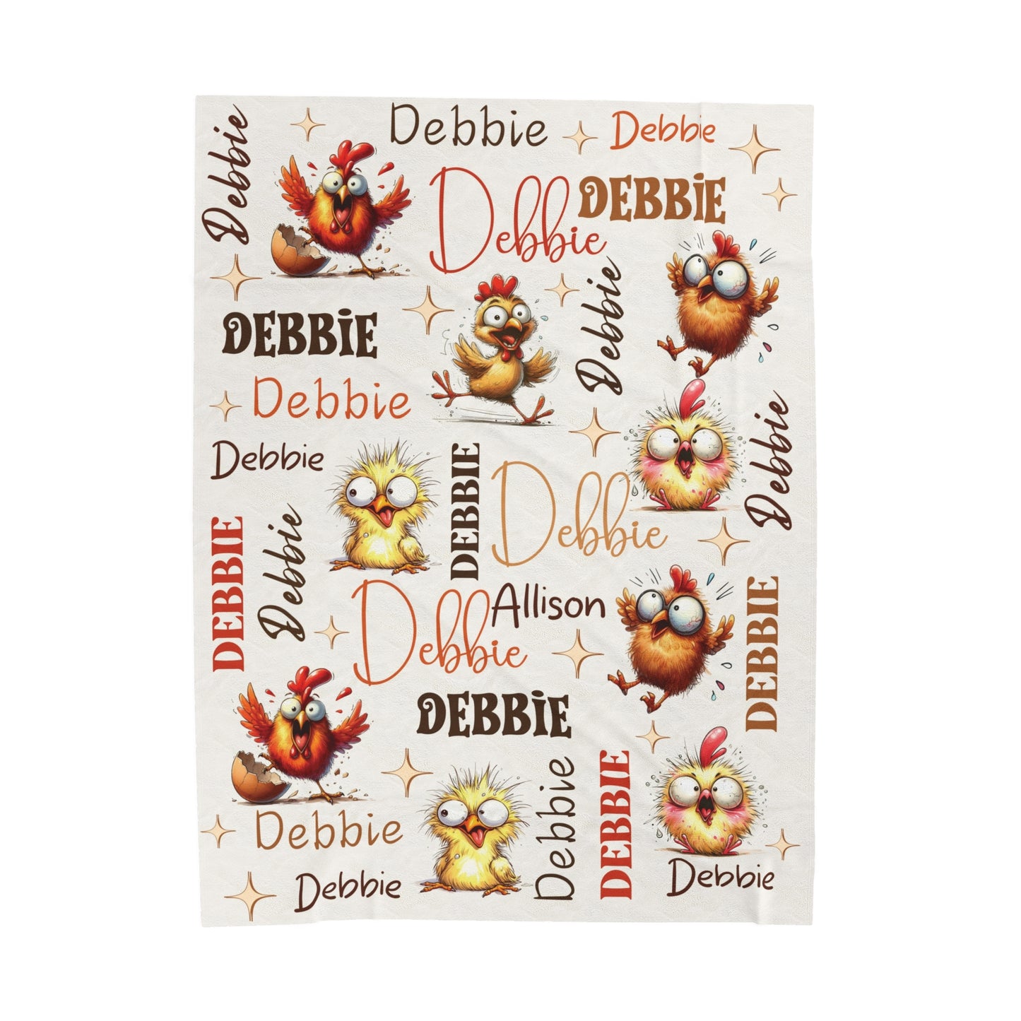 Funny Chicken Blanket Personalized Chicken Gift